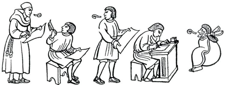 Sahagún escribano anciano